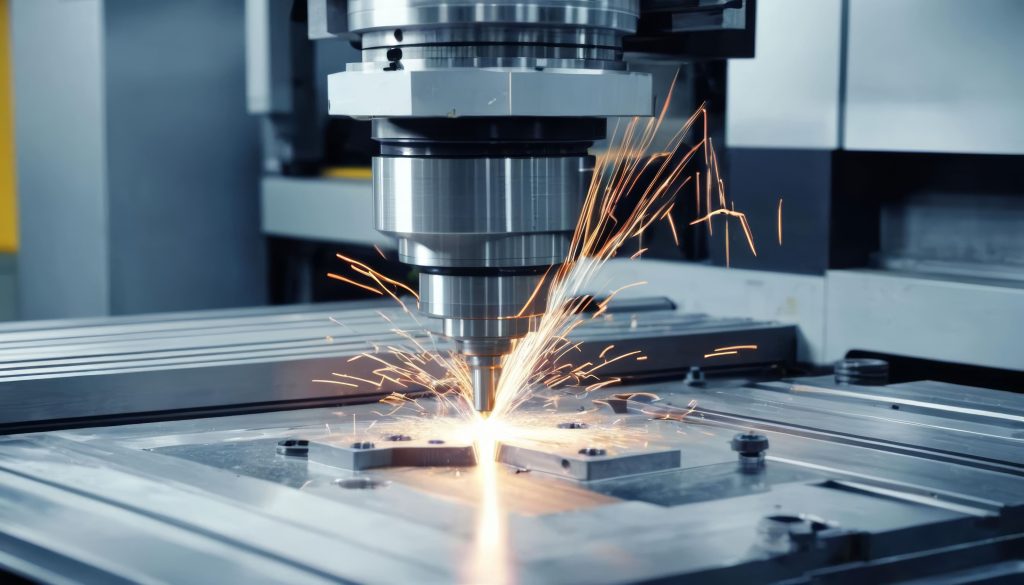 Frezowanie aluminium CNC - obróbka skrawaniem elementu aluminiowego na centrum CNC